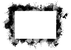 grunge spray paint border design vector