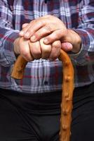 Hands and stick photo