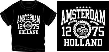 Amsterdam Holland graphic design vector illustration