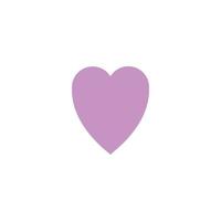 Love and family concept. Line icon of simple violet heart as symbol of date, pulse, valentine etc vector