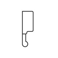 símbolo de contorno vectorial adecuado para páginas de Internet, sitios, tiendas, tiendas, redes sociales. trazo editable. icono de línea de cuchillo vector