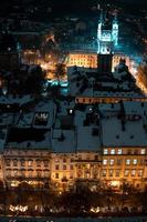 Winter view on the downtown photo