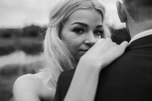 Lovely couple having fun in the park photo