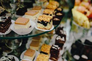 barra de chocolate en la ceremonia de la boda foto