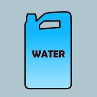vector de tanque de bebida de agua aqua