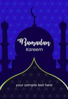 vector , illustrations background ramdan kareem blue pattern