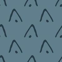 Abstract seamless vector pattern isolated on navy blue background. Design for use backdrop wrapping paper all over textile fabric print and others