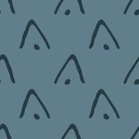 Abstract seamless vector pattern isolated on navy blue background. Design for use backdrop wrapping paper all over textile fabric print and others