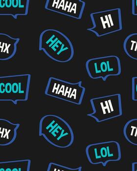 fondo transparente con burbujas de discurso, ilustración vectorial aislada sobre fondo negro. vector