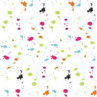 Ink splash seamless vector pattern isolated on White background. Design for use backdrop wrapping paper all over textile fabric print and others