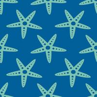 Abstract stars seamless vector illustration pattern isolated on Navy blue background. Design for use backdrop wallpaper all over fabric print and others.