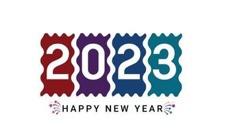 feliz año nuevo 2023 diseño vector
