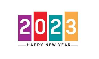 Happy new year 2023 design vector