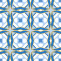 Blue tone chevron zigzag pattern design with aztec style. Seamless chevron pattern. Vector Illustration.
