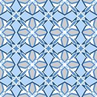 Blue tone chevron zigzag pattern design with aztec style. Seamless chevron pattern. Vector Illustration.