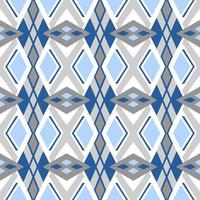 Blue tone chevron zigzag pattern design with aztec style. Seamless chevron pattern. Vector Illustration.