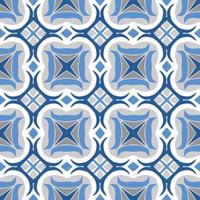 Blue tone chevron zigzag pattern design with aztec style. Seamless chevron pattern. Vector Illustration.