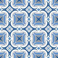 Blue tone chevron zigzag pattern design with aztec style. Seamless chevron pattern. Vector Illustration.