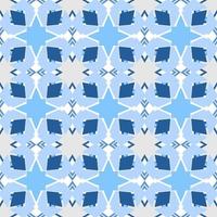 Blue tone chevron zigzag pattern design with aztec style. Seamless chevron pattern. Vector Illustration.