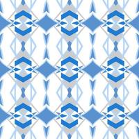 Blue tone chevron zigzag pattern design with aztec style. Seamless chevron pattern. Vector Illustration.