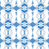 Blue tone chevron zigzag pattern design with aztec style. Seamless chevron pattern. Vector Illustration.