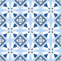 Blue tone chevron zigzag pattern design with aztec style. Seamless chevron pattern. Vector Illustration.