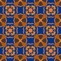 Geometric Seamless Pattern with Tribal Shape. Colorful pattern designed in Ikat, Aztec, Moroccan, Islamic, Luxury Arabic Style. Ideal for Fabric Garment, Ceramics, Wallpaper. Vector Illustration.