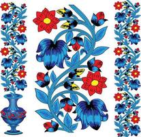 Pattern flower design. main door flower design.tiles pattern flower design vector