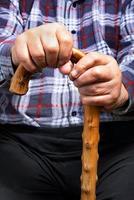 Hands and stick photo