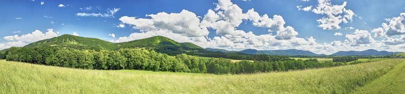 Panorama Beskydy mountains photo