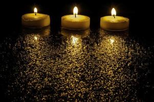 Light of three candles photo