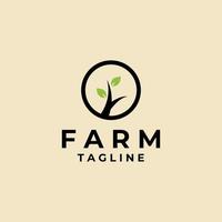 farm logo icon vector template illustration design