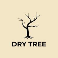 dry tree  silhouette template vector design illustration