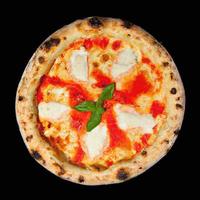 ITALIAN PIZZA product shot, black background premium photo