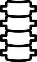 backbone vector illustration on a background.Premium quality symbols.vector icons for concept and graphic design.