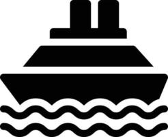 ilustración de vector de barco en un fondo. símbolos de calidad premium. iconos vectoriales para concepto y diseño gráfico.