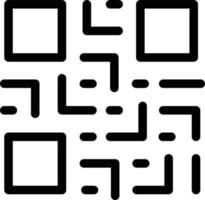 ilustración de vector de código qr en un fondo. símbolos de calidad premium. iconos vectoriales para concepto y diseño gráfico.