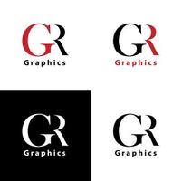 G and R logo vector