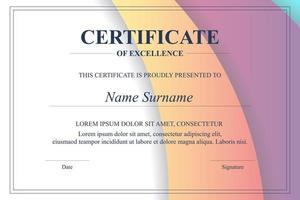 Creative Certificate of Appreciation Award Template vector