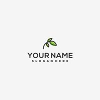 Nature logo leaf simple logo design, icon leaf vector