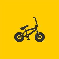 Mini BMX bike simple vector silhouette