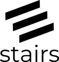 escaleras modernas simple limpio logo pro vector