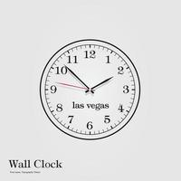 plantilla gratuita de reloj de pared analógico vector