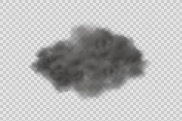 Black dust,clouds and fog.
