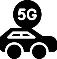 5G car  vector illustration on a background.Premium quality symbols.vector icons for concept and graphic design.