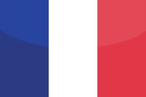 bandera nacional de francia dibujada a mano, eur dibujada a mano vector