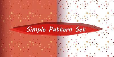 Abstract polka dot seamless pattern vector set