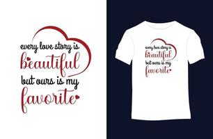 Valentine vector t-shirt design with silhouettes, typography, print, vector illustration