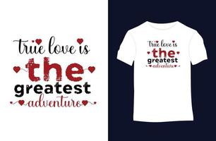 diseño de camisetas vectoriales de San Valentín con siluetas, tipografía, impresión, ilustración vectorial vector