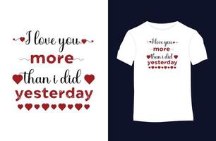 Valentine vector t-shirt design with silhouettes, typography, print, vector illustration